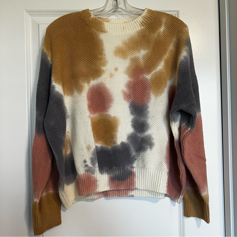 Tie dye multicolored sweater Size small